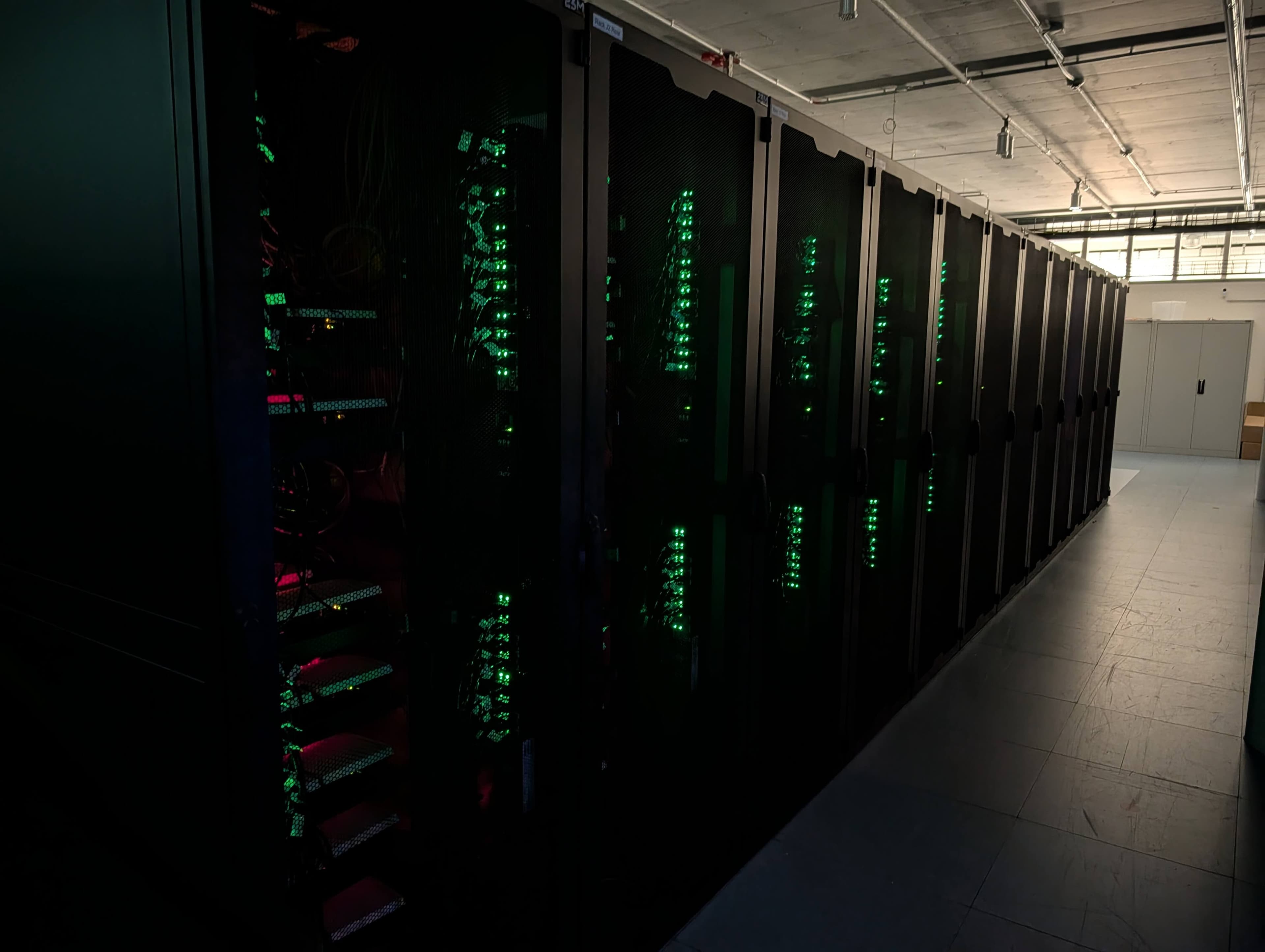 Ceph storage nodes in a server rack at Hostzero's Frankfurt data centre